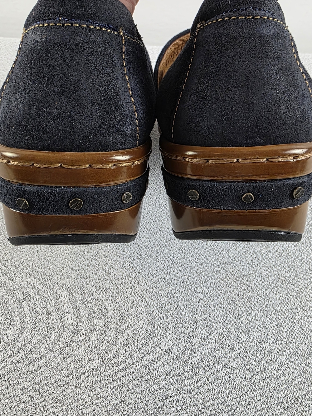 Born Bailie Southwestern Blanket Motif Clogs Blue Women's 10 - Picture 5 of 10